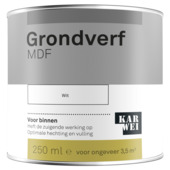 Karwei grondverf mdf wit 250 ml