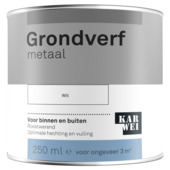 Karwei grondverf metaal wit 250 ml