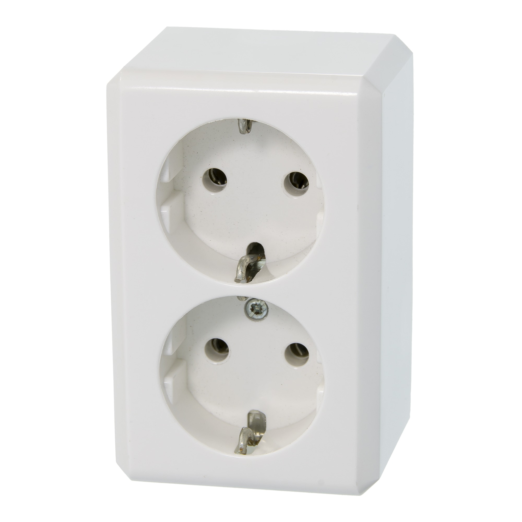 Schneider Electric Merten Opbouw Stopcontact Dubbel Geaard Wit merten kopen in de aanbieding