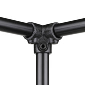 Novidade steigerbuis koppelstuk hoekstuk zwart ø 42 mm