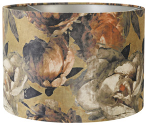 Lampenkap Velours barok bloemØ30x21cm