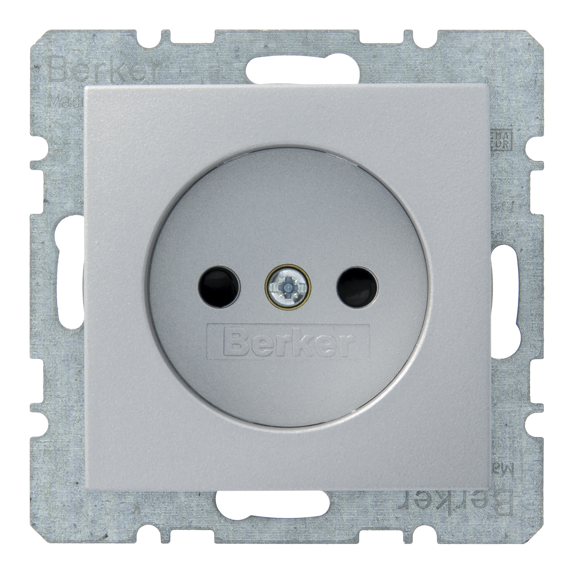 Berker B7 Stopcontact Enkel Aluminium berker kopen in de aanbieding
