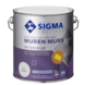 Sigma muurverf reinigbaar mat wit 2,5 liter