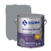 Karwei Sigma muurverf reinigbaar mat RAL 7045 25 liter aanbieding