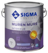 Sigma muurverf reinigbaar 2,5 liter