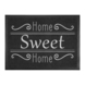 Schoonloopmat Home Sweet Home 58x78 Antraciet