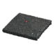 Tegeldrager Rubber Zwart 10x10x1 cm - 10 stuks