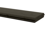 Blokhutprofiel grenenhout antraciet ca. 2,8 x 13,5 cm, lengte ca. 180 cm