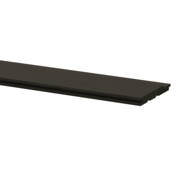 Rabatdeel vurenhout zwart ca. 1,7 x 13,5 cm, lengte ca. 240 cm
