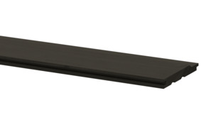 Rabatdeel vurenhout zwart ca. 1,7 x 13,5 cm, lengte ca. 240 cm