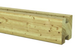 Karwei Sleufpaal tussen grenen ca. 88 x 88 cm lengte ca. 270 cm aanbieding