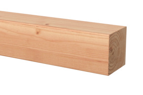 Tuinpaal vierkant Douglas ca. 8,5 x 8,5 cm, lengte ca. 300 cm