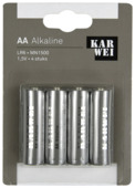 KARWEI Batterij Alkaline AA 4 stuks