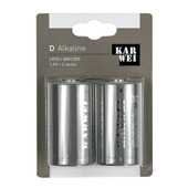KARWEI Batterij Alkaline D 2 stuks
