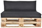 Madison - Tuinkussen Carlo / Calvia Panama grey - Ca. 100x48 cm - Set