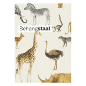 Behangstaal Claas vliesbehang afrikadieren wit (dessin 552683)