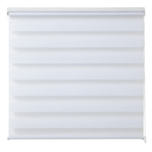 OK duo rolgordijn lichtdoorlatend wit 100x150 cm (bxh)