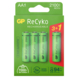 GP Batterij Oplaadbaar AA NiMH 2100 mAh ReCyko 1,2V 4 stuks (3+1)