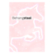 Behangstaal papierbehang Glow in the Dark - Unicorn roze (dessin 112165)