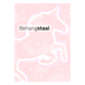 Behangstaal papierbehang Glow in the Dark - Unicorn roze (dessin 112165)