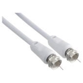 Q-Link coax kabel RG59 met F-connector 2 meter wit
