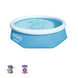 Bestway Fast Met Filterpomp Rond Blauw (Ø244 x 66 cm) -