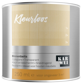KARWEI binnenbeits transparant kleurloos 250 ml