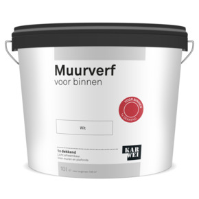 KARWEI muur- en plafondverf binnen wit 10 liter