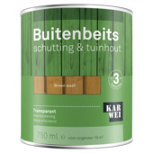 KARWEI buitenbeits schutting & tuinhout transparant brown wash 750 ml