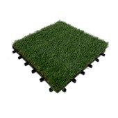 Karwei Tuin- en balkontegel kunstgras 30x30cm 6 stuks aanbieding