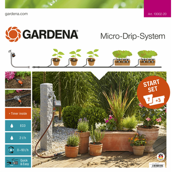Gardena Micro Drip startset M bloempotten met besproeiingscomputer