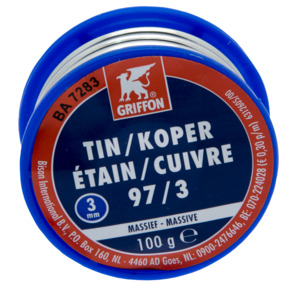 Griffon Draadsoldeer Tin/Koper 97/3 MS 3MM 100 Gr