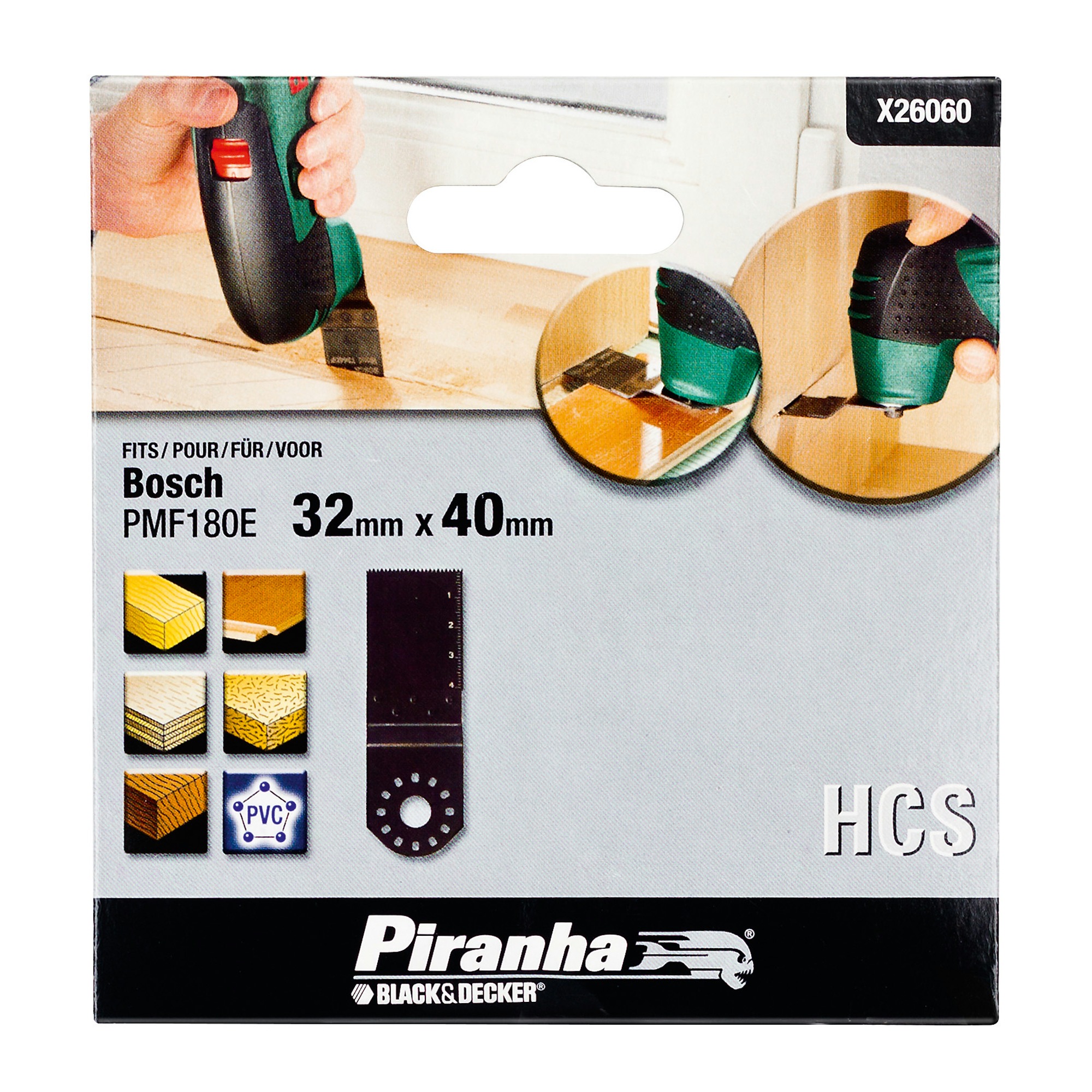 Piranha Invalzaagblad X26060 Xj Hout 32X40 Mm piranha kopen in de aanbieding