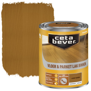 CetaBever Vloer- & Parketlak zijdeglans transparant licht eiken 750 ml