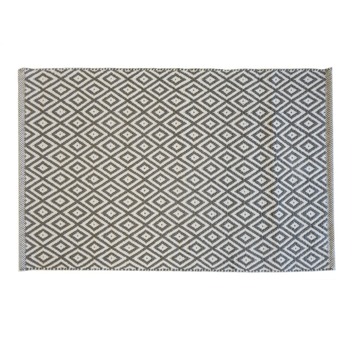 Le Noir & Blanc Trellis badmat grijs 60 x 90 cm