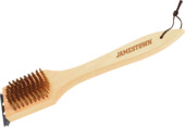 Jamestown BBQ schoonmaakborstel hout bruin 43 x 23 x 28 cm