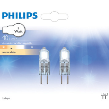 Beperken Meter Wens Philips halogeencapsulelamp G4 5W 2 stuks kopen? | Karwei