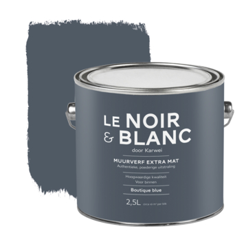 Le Noir Blanc muurverf extra mat boutique blue 2 5 liter kopen