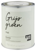 Karwei binnenlak mat grijs groen 750 ml