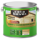 CetaBever Tuinbeits Schuur & Tuinhuis Natuurlijk Effect blank 2,5 liter