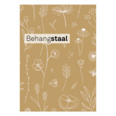 Behangstaal vliesbehang Little Dutch Wild flowers Oker (dessin 861080)