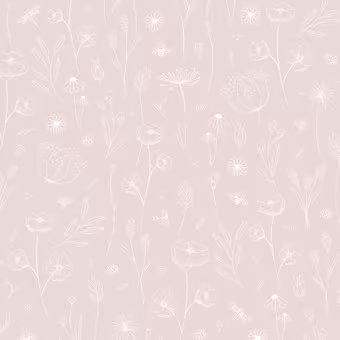 Vliesbehang Little Dutch Wild flowers Roze (dessin 861050)