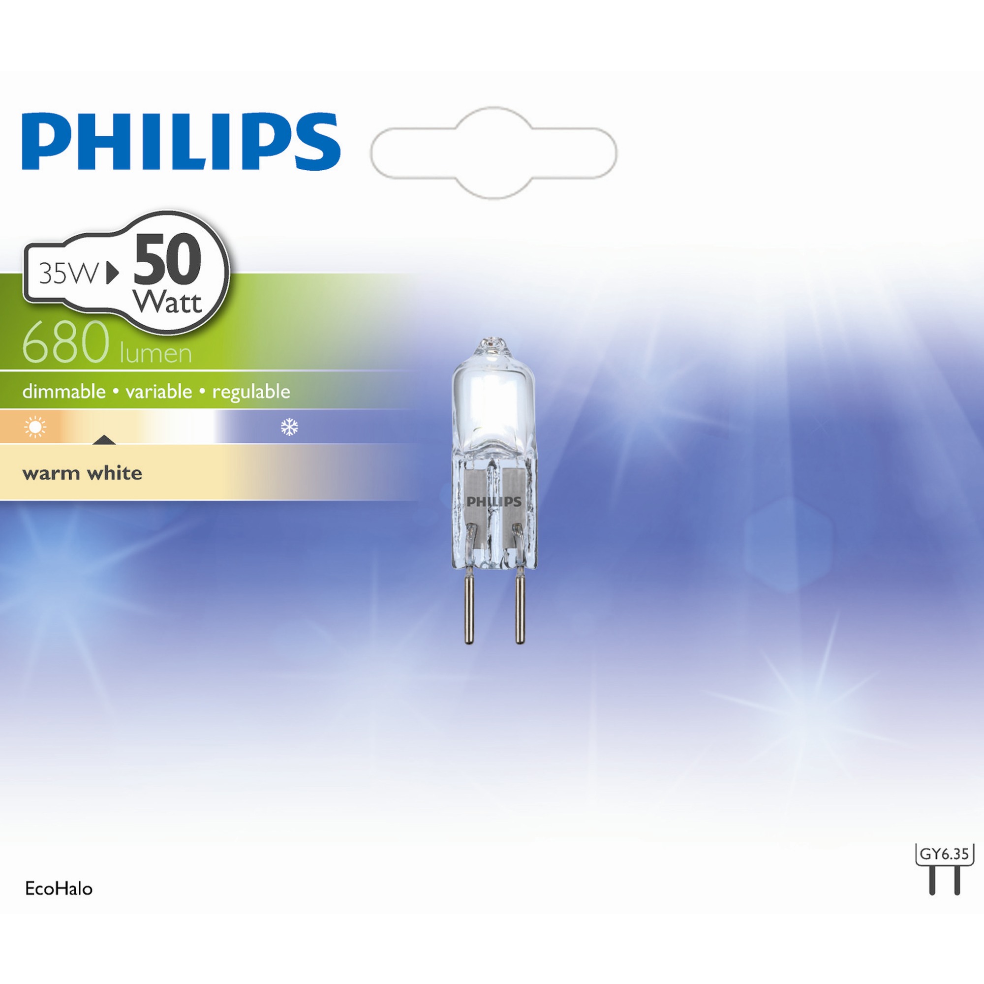 Philips Ecohalo Halogeencapsulelamp Gy635 35W philips kopen in de aanbieding