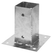 Paalhouder met plaat verzinkt 7 x 7 cm