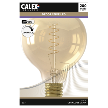 Calex LED lamp filament 4W E27 goud dimbaar