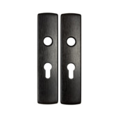 AXA Langschild binnendeur voor cilinderslot 55 mm zwart