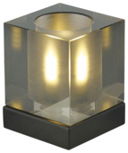 KARWEI tafellamp Silvijn rookglas