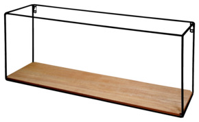 Duraline wandbox hout/zwart 60 cm