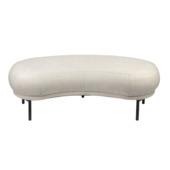 KARWEI bankje Evita creme stof