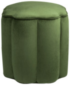 KARWEI Poef Madelief fluweel bladgroen